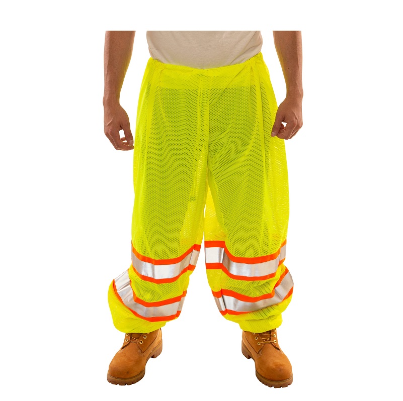 Job Sight Class E Two-Tone Pants in Flourescent Yellow